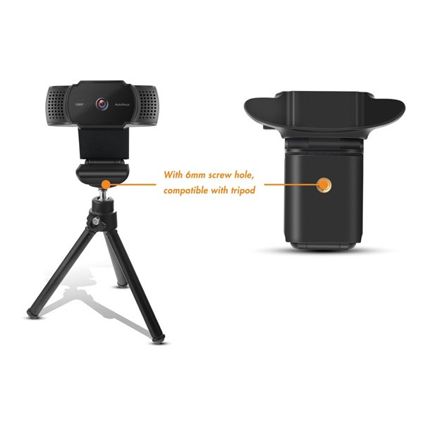 Conceptronic webkamera - amdis06b (2592x1944 képpont, auto-fókusz, 30 fps, usb 2.0, univerzális csipesz, mikrofon)