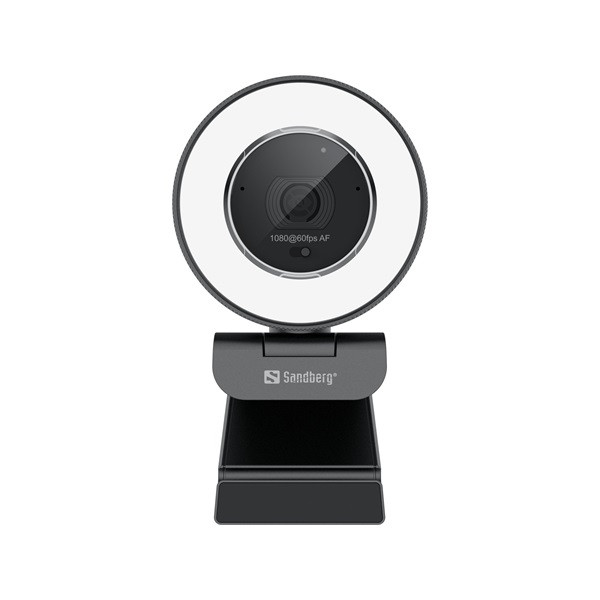 Sandberg webkamera - streamer usb webcam pro elite (2540x1440, betekintési szög: 76°, fekete/ezüst)
