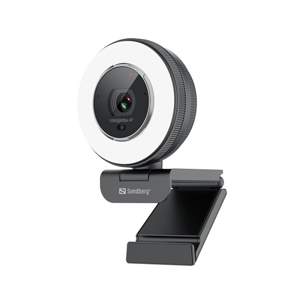 Sandberg webkamera - streamer usb webcam pro elite (2540x1440, betekintési szög: 76°, fekete/ezüst)
