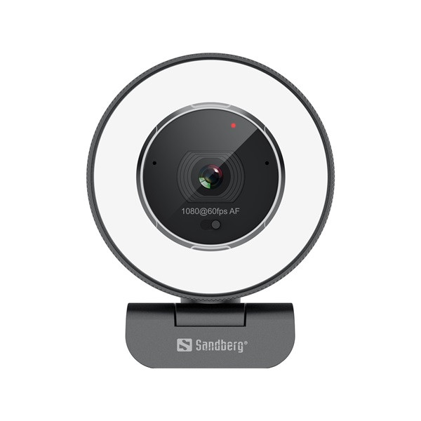 Sandberg webkamera - streamer usb webcam pro elite (2540x1440, betekintési szög: 76°, fekete/ezüst)