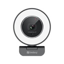 Sandberg webkamera - streamer usb webcam pro elite (2540x1440, betekintési szög: 76°, fekete/ezüst)