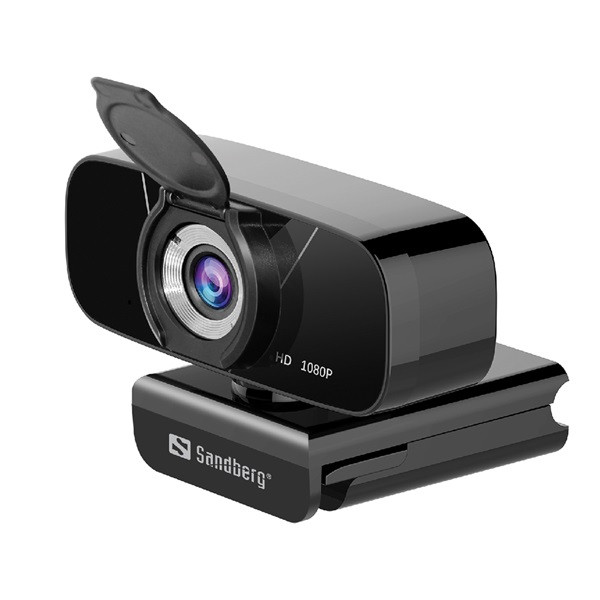 Sandberg webkamera - usb chat webcam 1080p hd (1920x1080, 30 fps, usb 2.0, univerzális csipesz, mikrofon, 1,5m kábel)