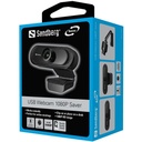 Sandberg webkamera - usb webcam 1080p saver (1920x1080, 30 fps, usb 2.0, univerzális csipesz, mikrofon, 1,2m kábel)