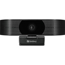 Sandberg webkamera - usb webcam pro elite 4k uhd (3840x2160, autofocus, betekintési szög: 78°, fekete)