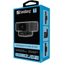Sandberg webkamera - usb webcam pro elite 4k uhd (3840x2160, autofocus, betekintési szög: 78°, fekete)