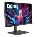 Benq monitor 27" - pd2705u (ips, 16:9, 3840x2160, 5ms, 350dc/m2,  dp, hdmi, usb-c, speaker, mag.áll., Pivot)