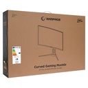 Rampage monitor 27" - voyager (va, 165hz, 1ms, 16:9, 1920x1080, 250cd/m2, 2xhdmi, displayport, fekete, freesync, ívelt)