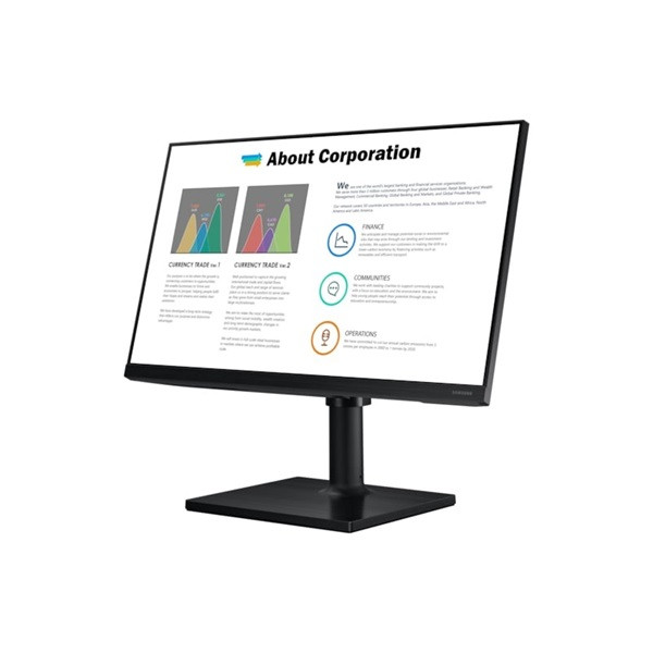 Samsung monitor 24" - f24t450fqr (ips, 1920x1080, 16:9, fhd, 75hz, 250cd/m2, 5ms, pivot, flat)
