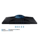 Samsung monitor 27" - s27dg302eu (va, 1920x1080, 16:9, fhd, 180hz, 250cd/m2, 1ms, pivot, flat)