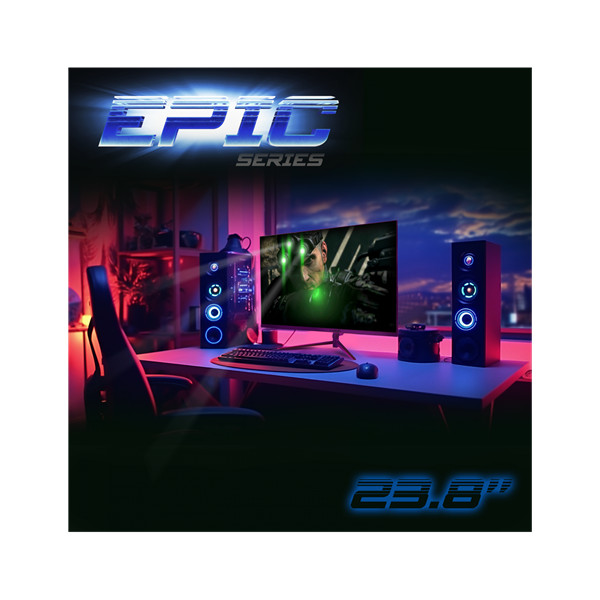 Spirit of gamer monitor 24" - epic 23,8" (ips, 16:9, 1920x1080, 1ms, 165 hz, 300cd/m2, 1000:1, hdmi/dp/3,5 mm jack)