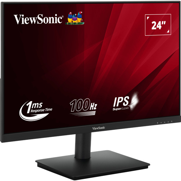 Viewsonic monitor 23,8" - va240-h (ips, 16:9, 1920x1080, 100hz, 1ms, 250cd/m2, d-sub, hdmi, vesa)