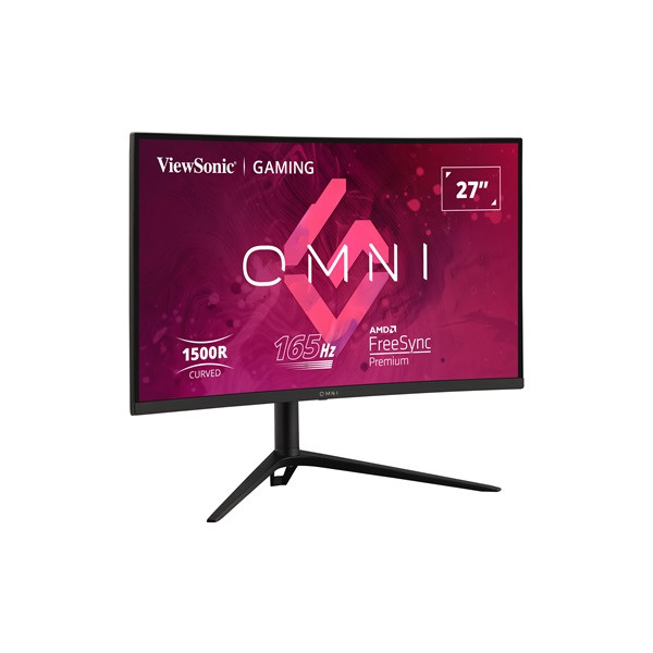 Viewsonic monitor 27" - vx2718-2kpc-mhdj (va, 2k, 165hz, 1ms, 250cd/m2, 2xhdmi, dp, vesa, spk, ívelt, mag.ál)