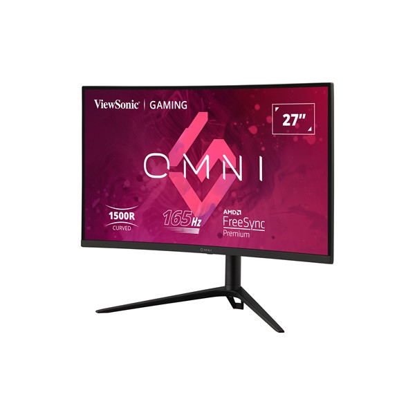 Viewsonic monitor 27" - vx2718-pc-mhdj (va, 16:9, 1920x1080, 180hz, 1ms, 250cd/m2, 2xhdmi, dp, vesa, spk, ívelt, mag.ál)