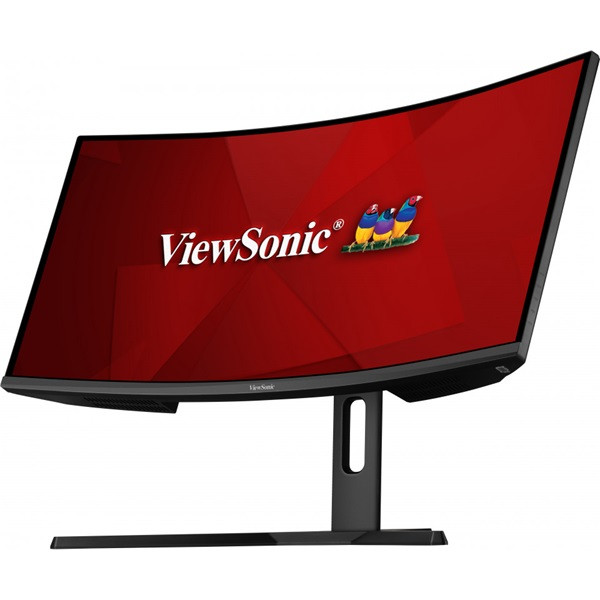 Viewsonic monitor 34" - vx3418-2kpc (va, 21:9, 3440x1440, 1ms, 300cd/m2, 144hz, hdmi, dp, vesa, spk, fekete, ívelt)