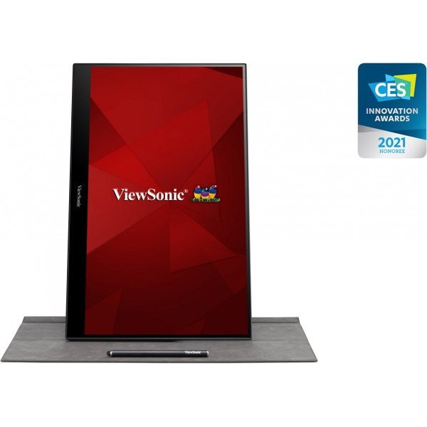 Viewsonic portable monitor 15,6" - td1655 (ips,16:9, 1920x1080, 10 point touch, 6,5ms, 250cd/m2, minihdmi, 2xusb-c, tok)
