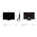 Viewsonic portable monitor 27" - td2760 (va,16:9, 1920x1080, 10 point touch, 6ms, 250cd/m2, vga, dp, hdmi, usb, spk)