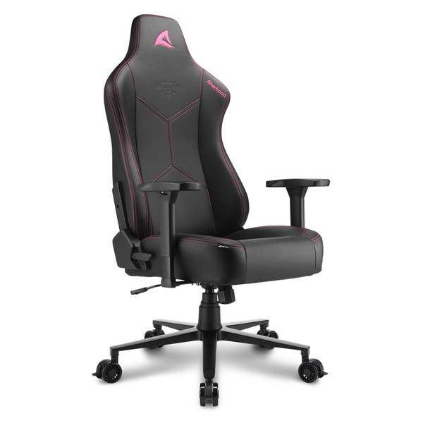 Sharkoon gamer szék - skiller sgs30 black/pink (állítható magasság; állítható kartámasz; szövet; acél talp; 130kg-ig)