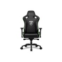 Sharkoon gamer szék - skiller sgs4 black/green (állítható háttámla/magasság; 4d kartámasz; pvc; aluminium talp; 150kg-ig