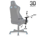 Spirit of gamer szék - crusader blue (állítható dőlés/magasság/kartámasz; max.120kg-ig, kék)
