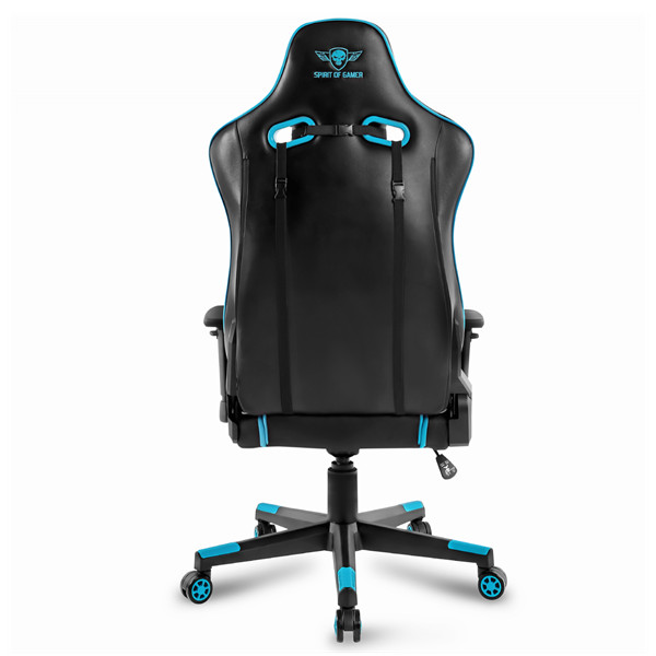 Spirit of gamer szék - crusader blue (állítható dőlés/magasság/kartámasz; max.120kg-ig, kék)