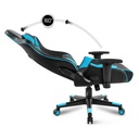 Spirit of gamer szék - crusader blue (állítható dőlés/magasság/kartámasz; max.120kg-ig, kék)