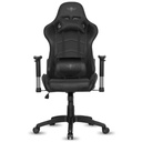 Spirit of gamer szék - demon black (állítható dőlés/magasság; állítható kartámasz; pu; max.120kg-ig, fekete)