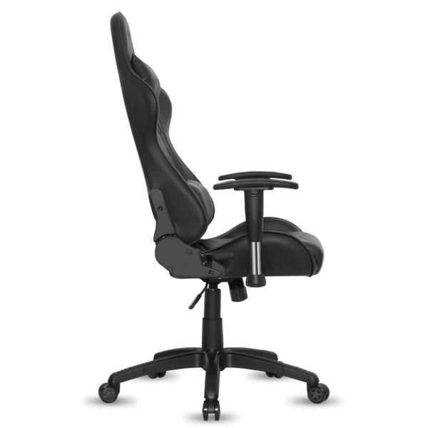 Spirit of gamer szék - demon black (állítható dőlés/magasság; állítható kartámasz; pu; max.120kg-ig, fekete)