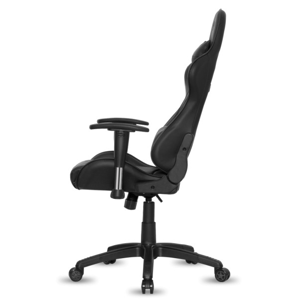 Spirit of gamer szék - demon black (állítható dőlés/magasság; állítható kartámasz; pu; max.120kg-ig, fekete)