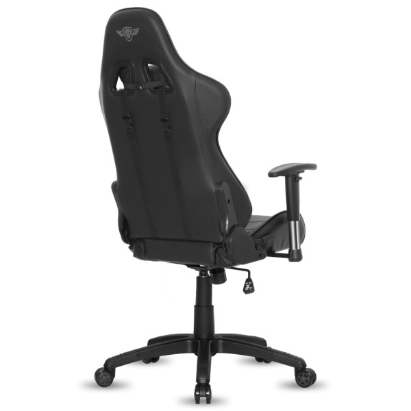 Spirit of gamer szék - demon black (állítható dőlés/magasság; állítható kartámasz; pu; max.120kg-ig, fekete)