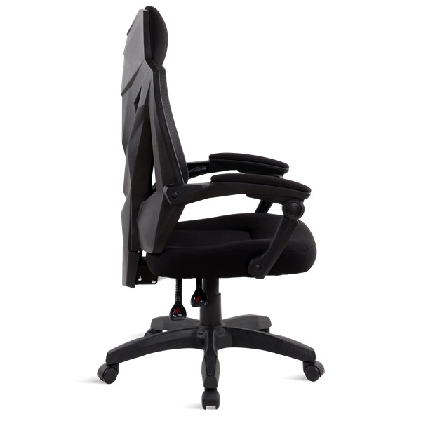 Spirit of gamer szék - hellcat black (állítható dőlés/magasság; szövet; max.120kg-ig, fekete)