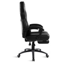 Spirit of gamer szék - mustang black (állítható dőlés/magasság; kihajtható lábtartó; max.120kg-ig, fekete)