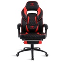 Spirit of gamer szék - mustang red (állítható dőlés/magasság; kihajtható lábtartó; max.120kg-ig, piros)