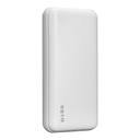 S-link powerbank - g205 20000mah (2xusb, 18w gyorstöltés qc3.0, micro usb, type-c, led, fehér)