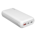 S-link powerbank - g205 20000mah (2xusb, 18w gyorstöltés qc3.0, micro usb, type-c, led, fehér)