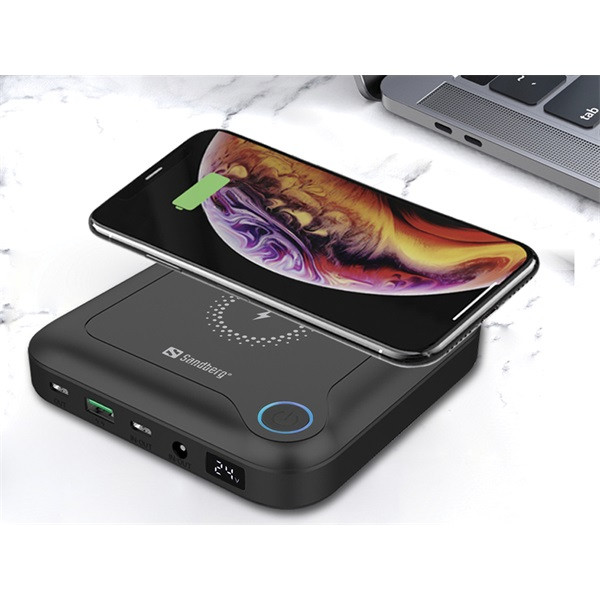 Sandberg akkubank - all-in1 laptop powerbank 24000 (24000mah; 2xusb-c+1xusb-a)
