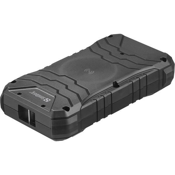 Sandberg akkubank - survivor powerbank 20000 pd30w (ip66, qi, qc, led lámpa, bemenet: usb-c, kimenet: usb-c+usb-a)