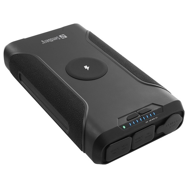 Sandberg akkubank - survivor powerbank 7in1 72000 (bemenet: usb-c, kimenet: 2x usb-c/usb-a/dc, zseblámpa)