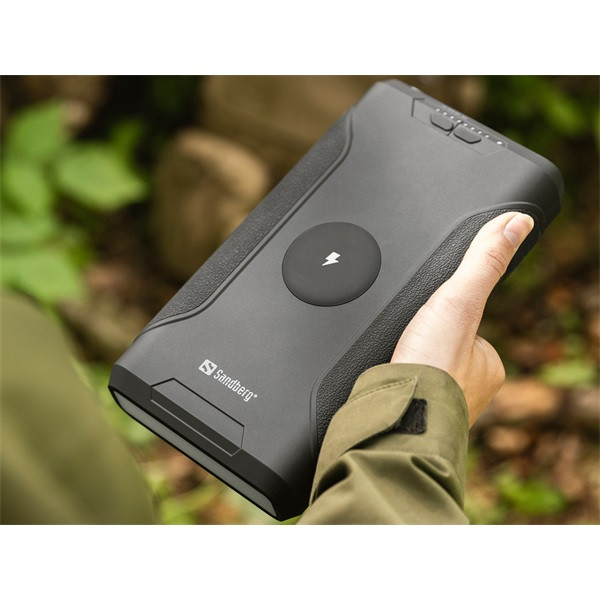 Sandberg akkubank - survivor powerbank 7in1 72000 (bemenet: usb-c, kimenet: 2x usb-c/usb-a/dc, zseblámpa)