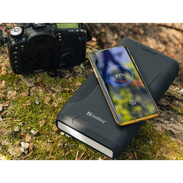 Sandberg akkubank - survivor powerbank 7in1 72000 (bemenet: usb-c, kimenet: 2x usb-c/usb-a/dc, zseblámpa)