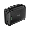 Sandberg akkubank - survivor powerbank 8in1 96000 (ipx4,bemenet: dc, kimenet: dc+2xusb-a qc+1xusb-c+2x szivargyujtó, qi)