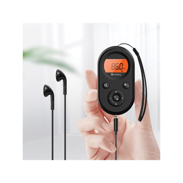 Sandberg rádió - pocket radio fm+am recharge