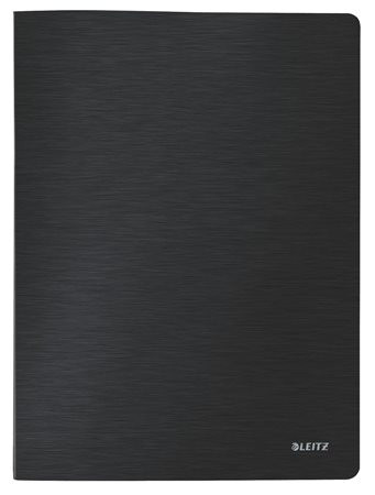 Bemutatómappa, 20 zsebes, A4, LEITZ "Style", szaténfekete