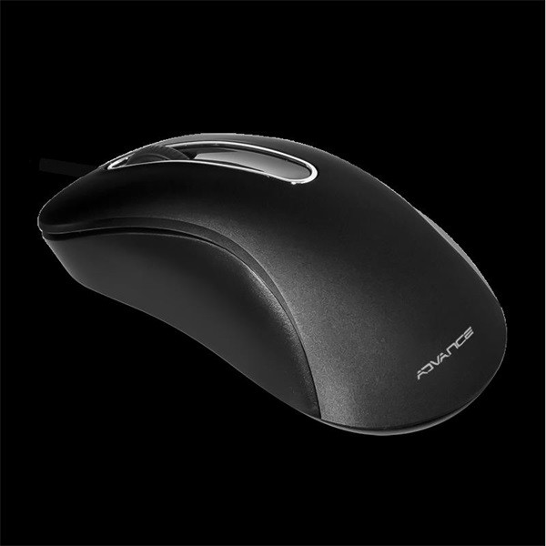Advance egér - shape 3d (1000 dpi, 3 gomb, fekete)