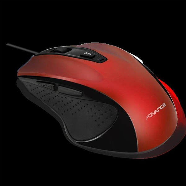 Advance egér - shape 6d (3200 dpi, 6 gomb, ergonomikus, fekete)