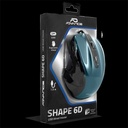 Advance egér - shape 6d (3200 dpi, 6 gomb, ergonomikus, kék)