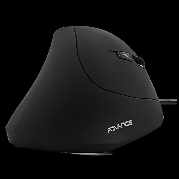 Advance egér - vertical plus mouse (1600 dpi, 6 gomb, ergonomikus, fekete)