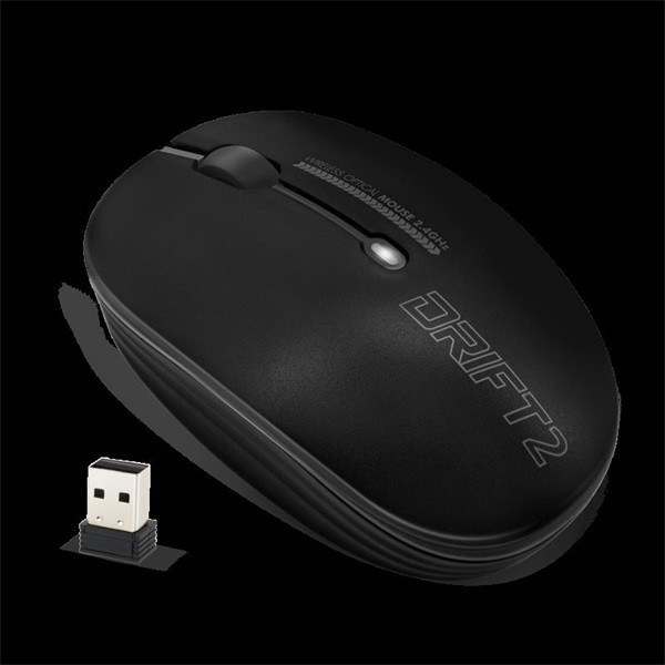 Advance egér vezeték nélküli - drift 2 (1600 dpi, 3 gomb, fekete)