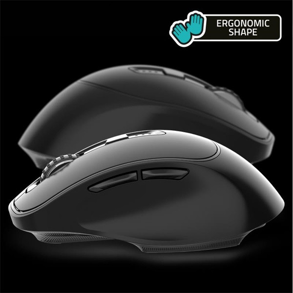 Advance egér vezeték nélküli - ergofit (4800 dpi, 6 gomb, ergonomikus, fekete)