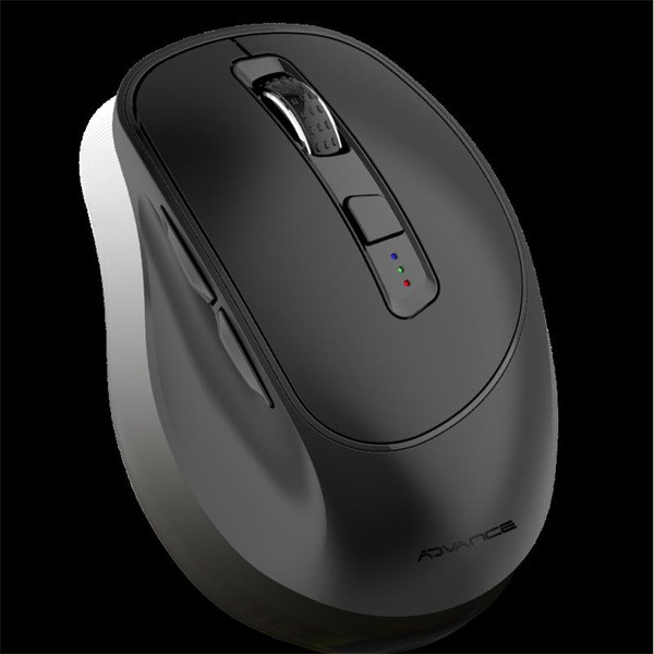Advance egér vezeték nélküli - ergofit (4800 dpi, 6 gomb, ergonomikus, fekete)