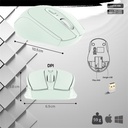 Advance egér vezeték nélküli - feel wireless (1600 dpi, 4 gomb, zöld)